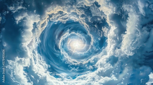 Wallpaper Mural A swirling cloud mass with a hole in the center Torontodigital.ca