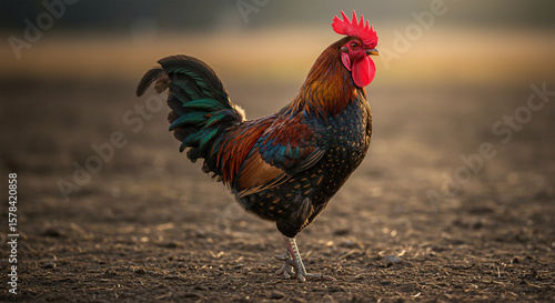 Majestic Rooster in Morning Light