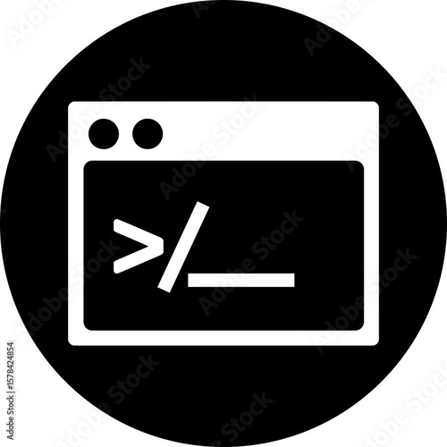 Modern GUI Terminal Application Window Icon