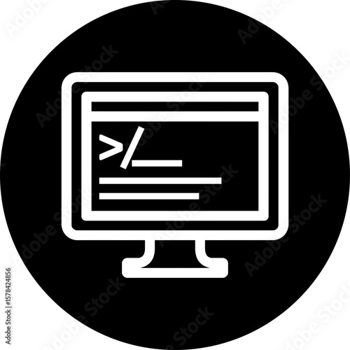 Desktop Computer Terminal & Command Line Icon