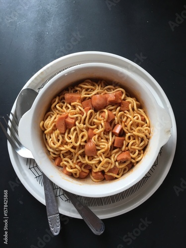 spaghetti with meatballs