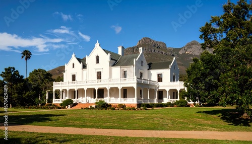 Majestic Cape Dutch Manor House Mountain View.