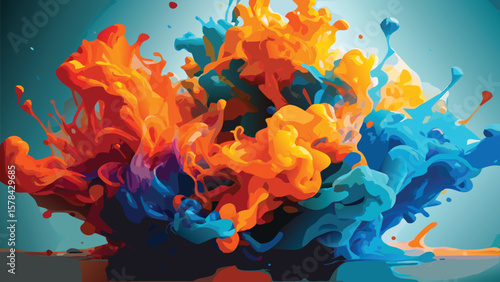 Colors Collide in Fluid Motion
