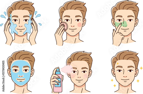 Man s skincare routine steps for healthy glowing skin