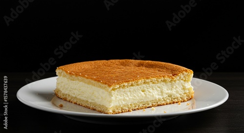 piece of cake on a plate