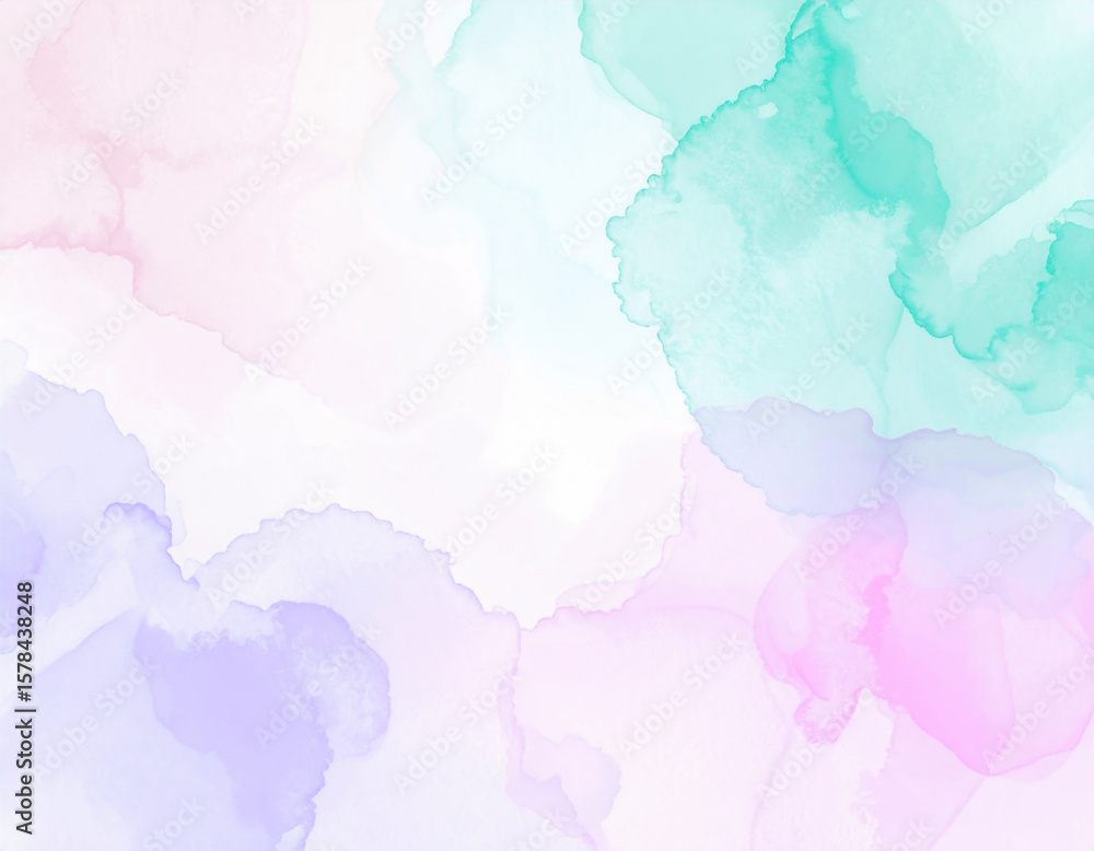 Obraz premium Soft Pastel Color Bleeding Background