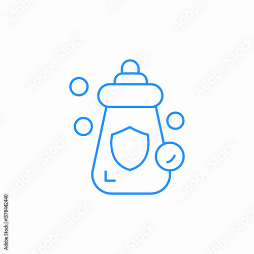 disinfectant bottle icon sign vector