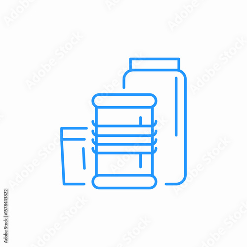 milk cereal icon sign vector