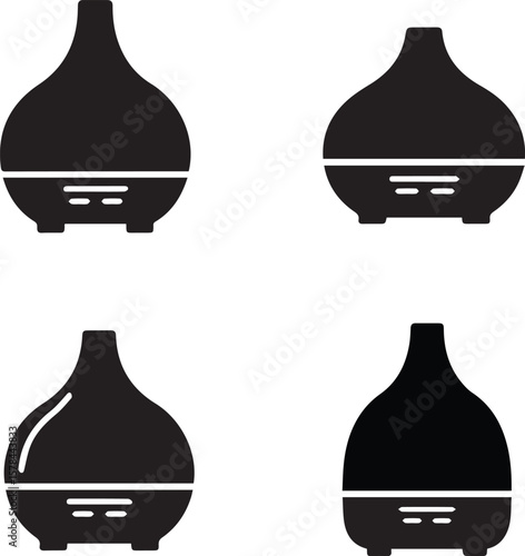 Aromatherapy Diffuser Vector Illustration | Essential Oils, Relaxation & Wellness Concept