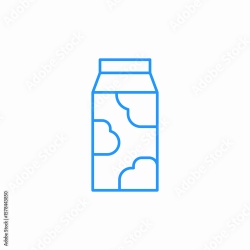 milk package icon sign vector