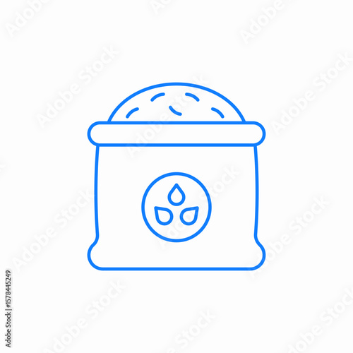 rice bag icon sign vector