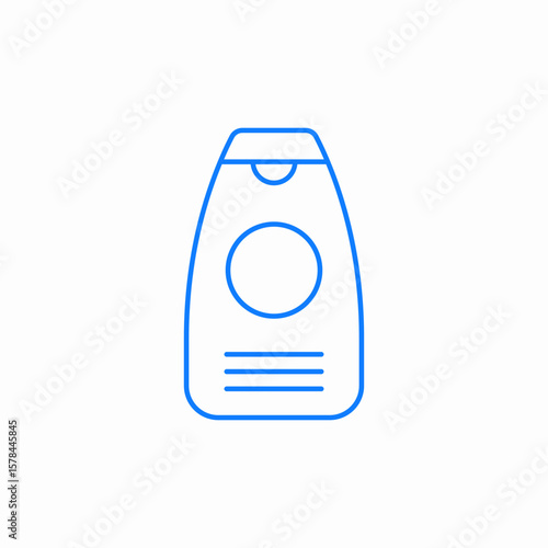 shampoo bottle icon sign vector