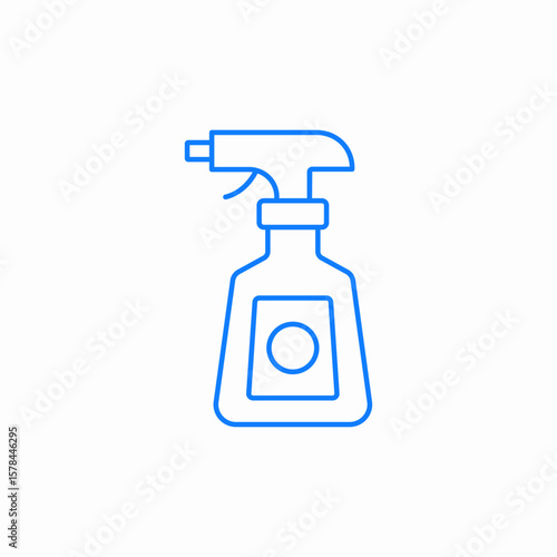 spray bottle water icon sign vector