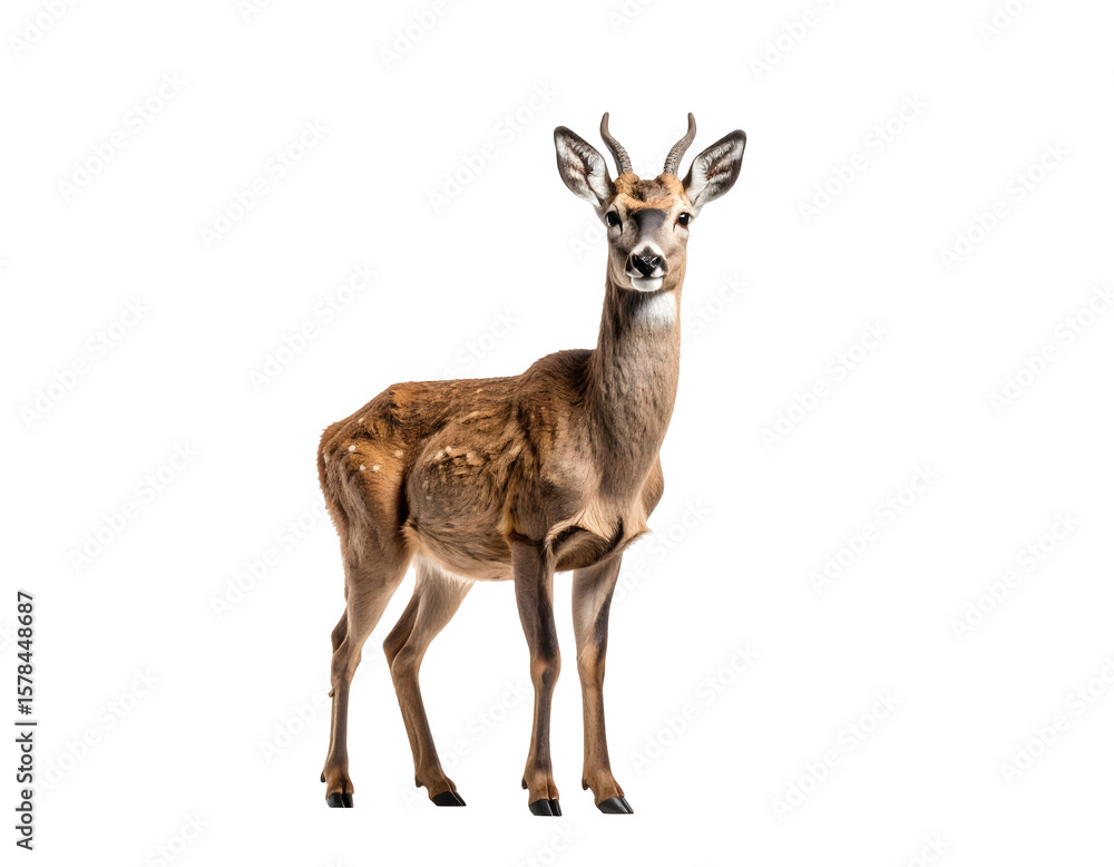 Young roe deer isolated on black Young roe deer isolated on black