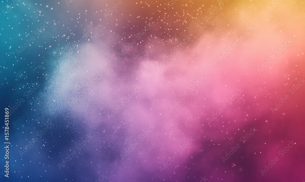 Naklejka premium soft granular gradient, pastel particle dust texture, floating colorful mist abstraction