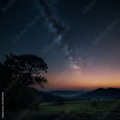 night sky with stars