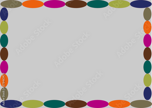 frame made of colorful candies