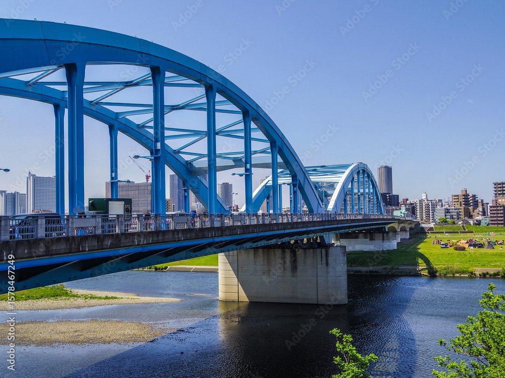 Naklejka premium 【東京都】大田区・丸子橋