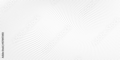 Halftone gradient. Dotted gradient, smooth dots spraying and halftones dot background seamless horizontal geometric pattern vector template set.