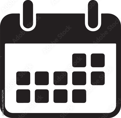Calendar or appointment schedule flat icon icon for apps and websites