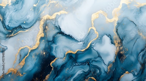 Abstract blue marble design background