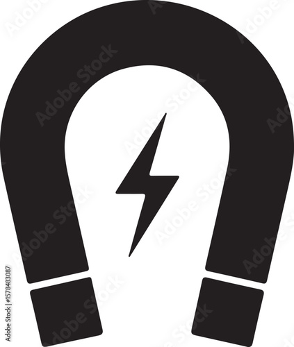 magnet icon vector logo design illustration