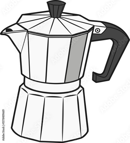 coffee maker on white background