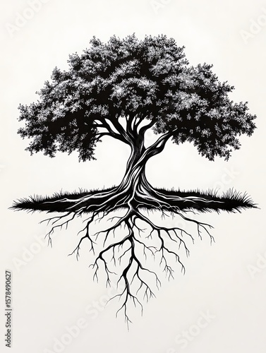 Wallpaper Mural 根源の黒と白 Torontodigital.ca