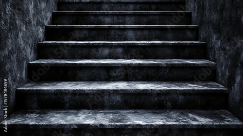 Weathered concrete staircase