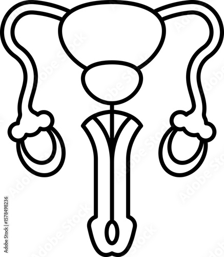 Male Reproductive System Icon Illustrations