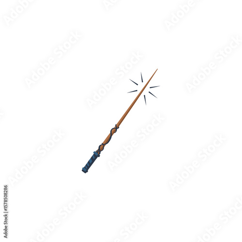 Magical Wand icon logo flat vector design