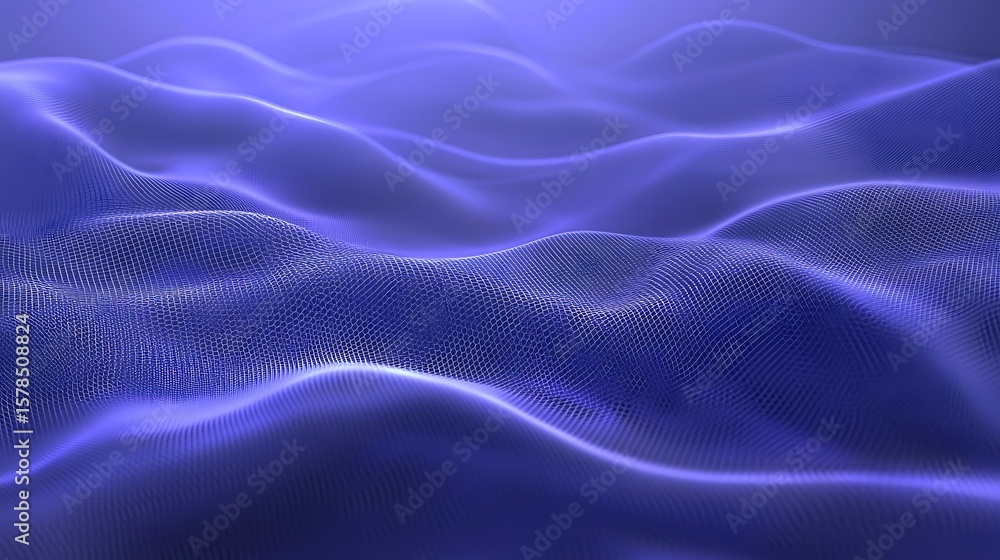 Obraz premium Abstract blue digital waves