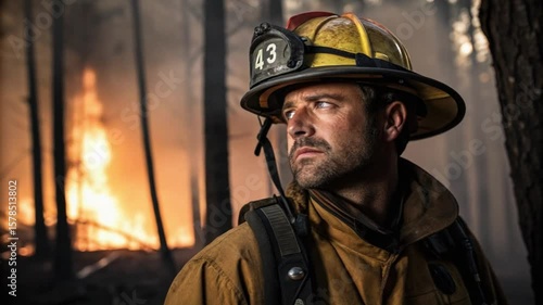 Wildfire Warrior: A Firefighter's Courage, Intense Blaze