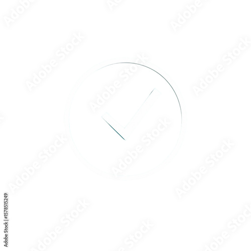 Free Download White Checkmark Icon in Circle, Isolated on Transparent PNG, Minimalist Design, Clean, Modern, Approval Symbol, User Interface Element. - GFXLoad
