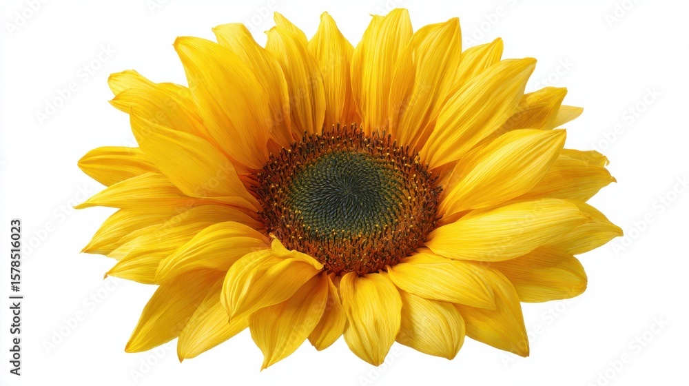 Fototapeta premium sunflower isolated on white background