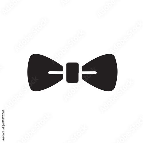 black bow tie isolated on white background