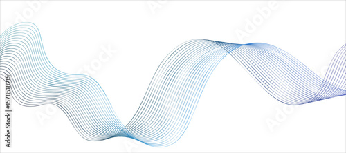 Elegant wavy lines create a soothing abstract design on a clean white background