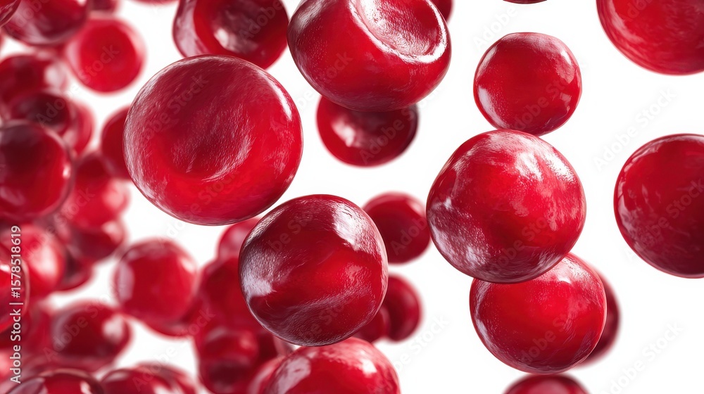 human red blood cells isolated on white background, human red blood cells isolated on white background,