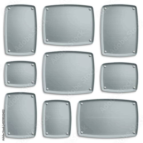 Set of Gray Rectangular Cutting Boards