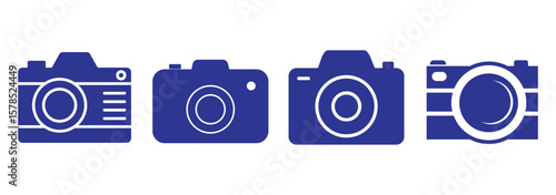 camera icon set. camera photo icon symbol, snapshot sign. camera photography icon. EPS 10