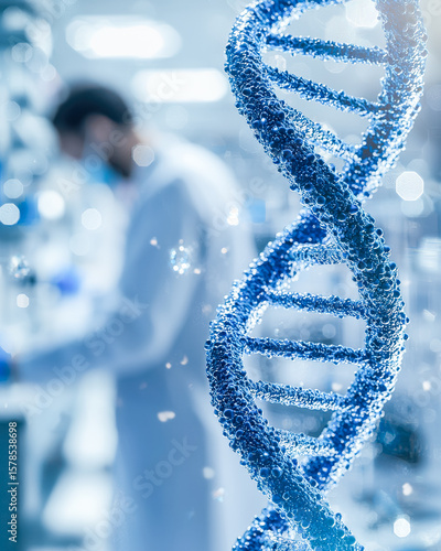 Advanced genetic research with a focus on dna structure in a laboratory setting