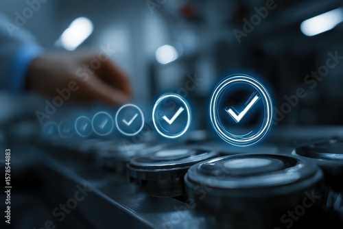 Quality Control Check Marks and Approval.