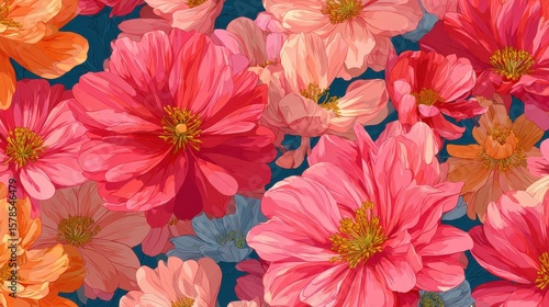 Wallpaper Mural Abstract floral seamless background , no logos, no brands Torontodigital.ca