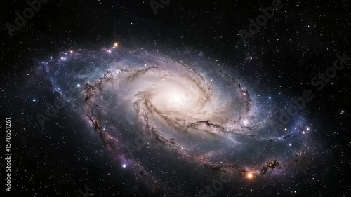 Wallpaper Mural Spiral Galaxy in Motion: The Structure of the Universe Torontodigital.ca