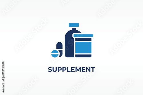 SUPPLEMENT vector, icon or logo sign isolated symbol illustration