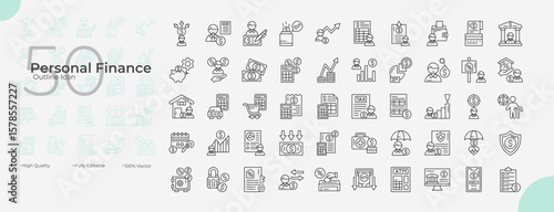 Global Issues Line Editable Icons set. Vector illustration in modern thin line style of Global Issues icons: personal, finance, income, investment, budget, etc