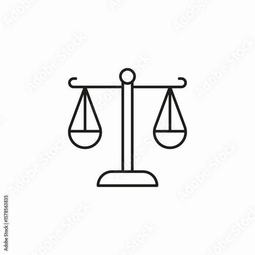 scales of justice icon sign vector