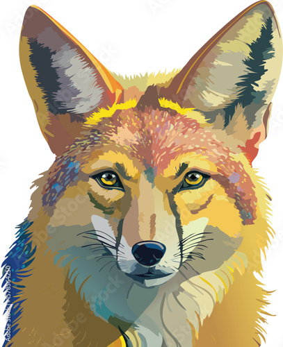 Golden jackal walking in side profile with alert stance and shimmering fur for educational use.