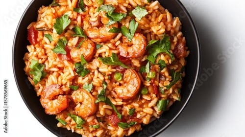 Wallpaper Mural A bowl of flavorful shrimp and rice dish Torontodigital.ca