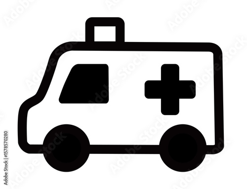 Medical Icons 22 : Medical, doctor, emergency, illness, injury, paraplegic, IV, IV bag, treatment, injection, blood transfusion, shot, ambulance, car, hospital